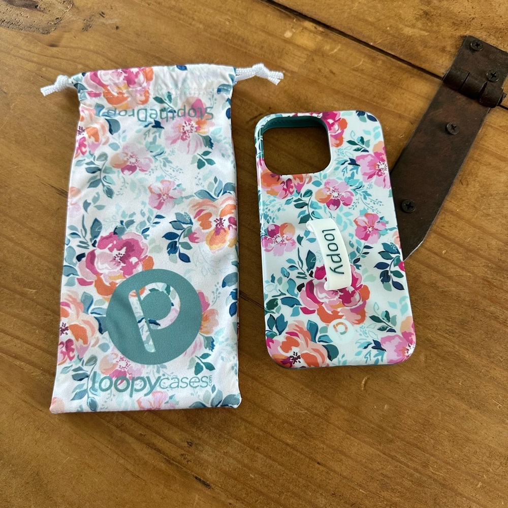 Loopy Case Floral iPhone Case with Protective Bumper Multicolor